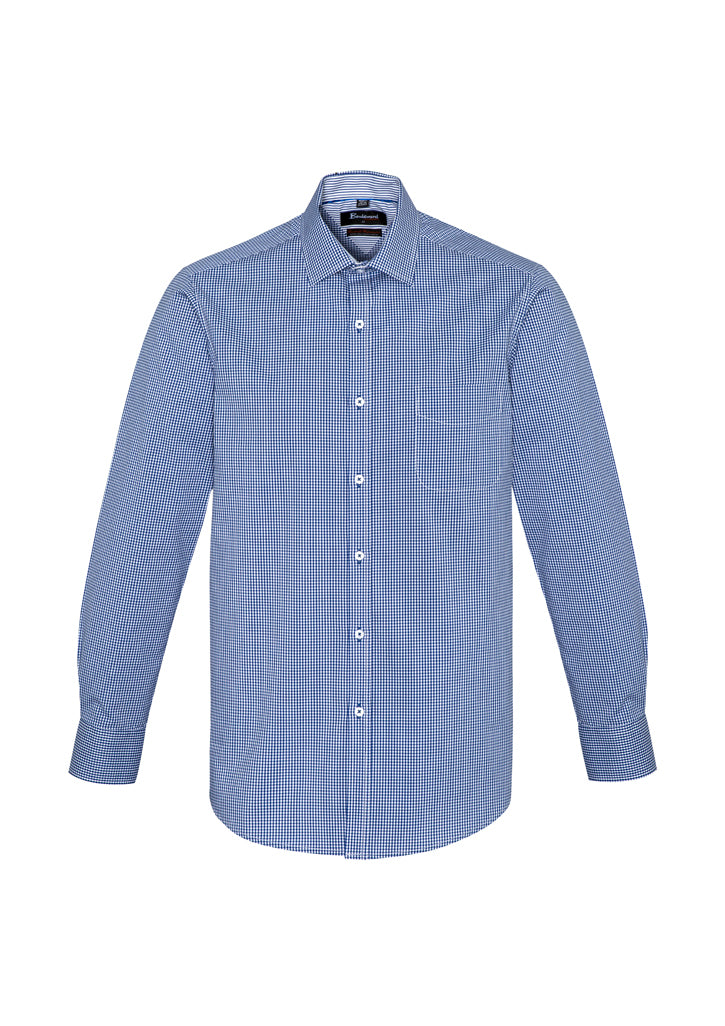 42520 - Biz Corporates - Mens Newport Long Sleeve Shirt | French Navy