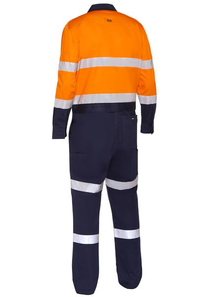 BC6066T - Bisley - Taped Hi Vis Coverall Zip Front & Zip Waist Opening