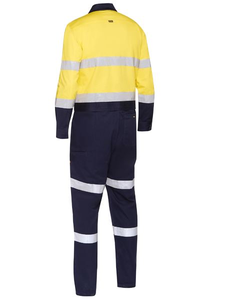 BC6066T - Bisley - Taped Hi Vis Coverall Zip Front & Zip Waist Opening