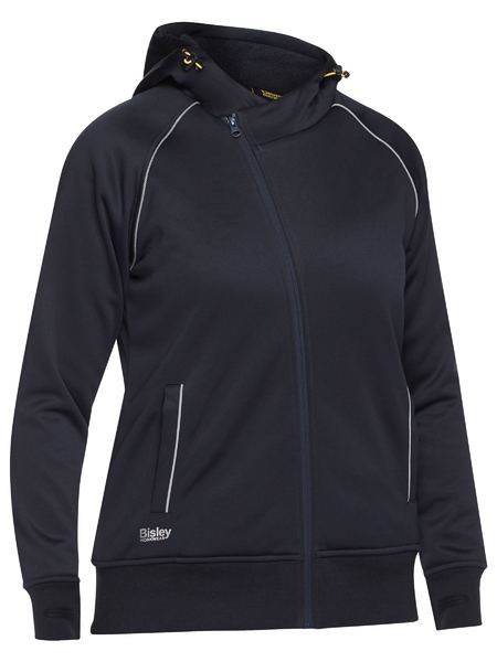 BKL6925 - Bisley - Women's Zip Front Hoodie with Sherpa Fleece Limning - 570gsm