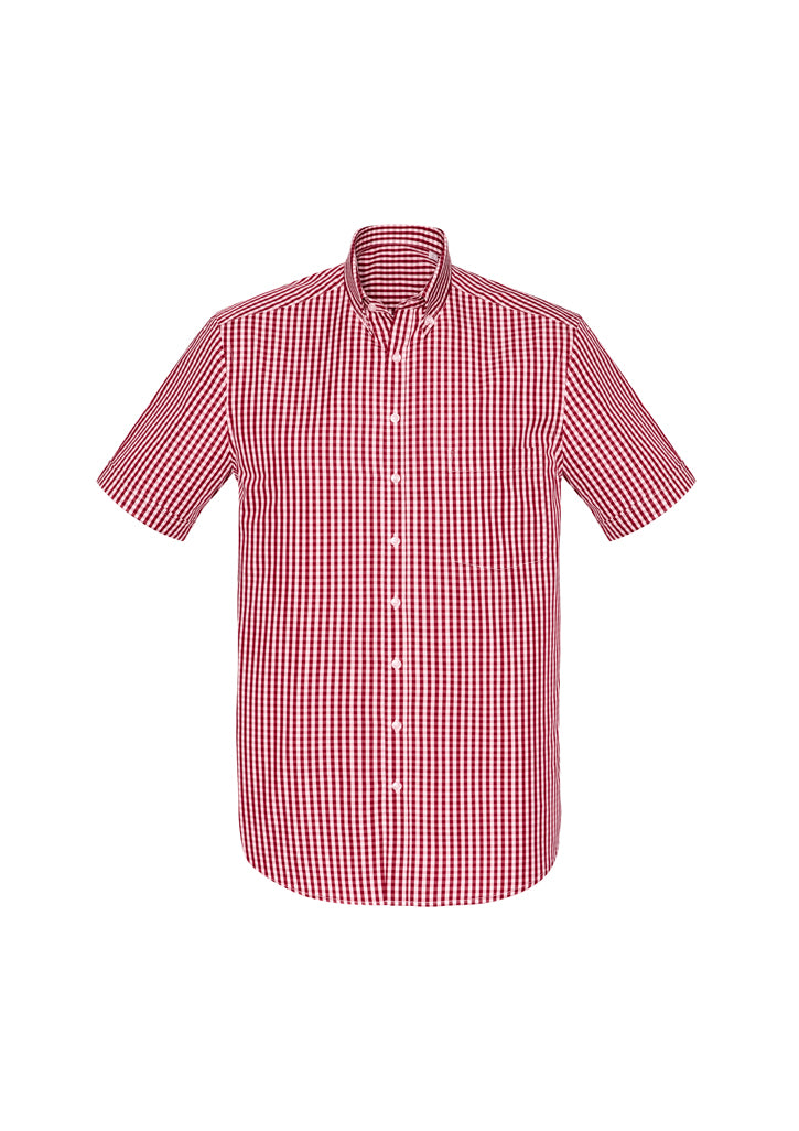 43422 - Biz Corporates - Springfield Mens Short Sleeve Shirt | Cardinal