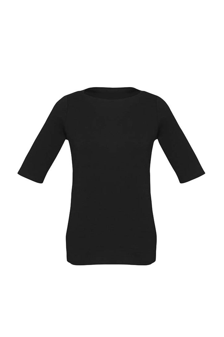 44113 - Biz Corporates - Womens Camille Short Sleeve T-Top | Black