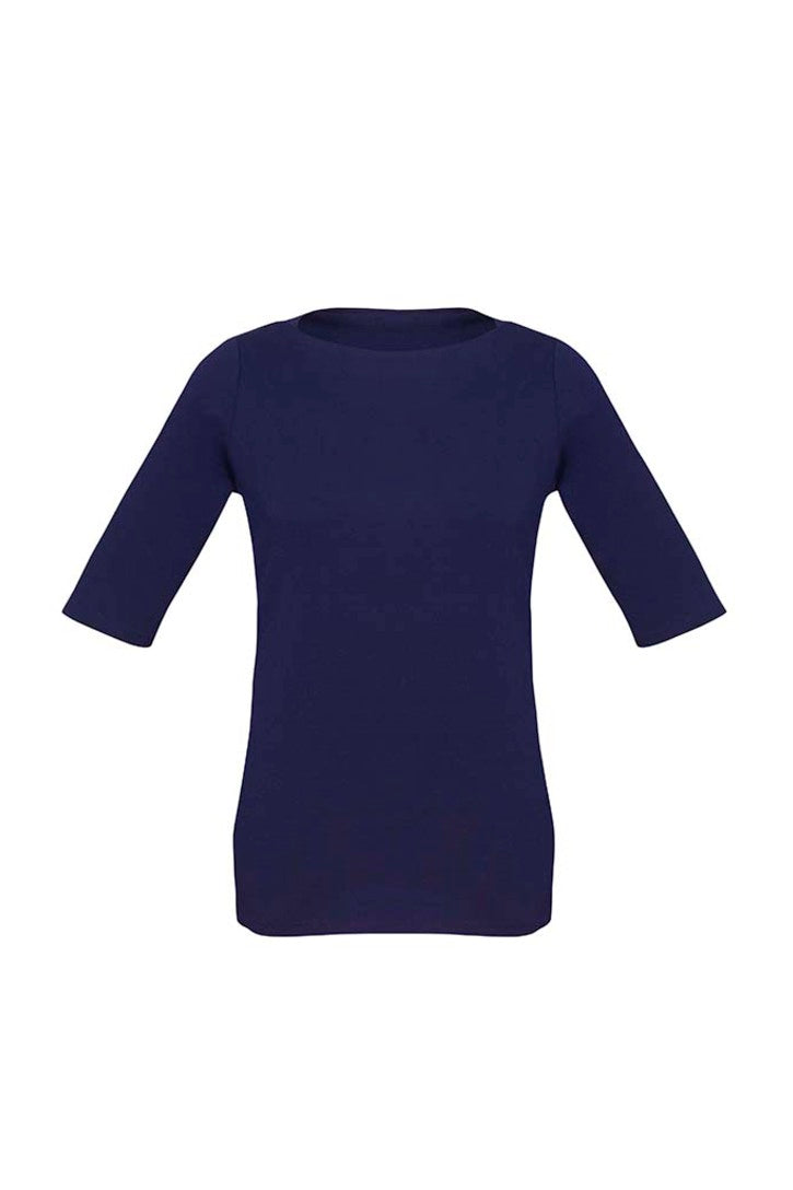 44113 - Biz Corporates - Womens Camille Short Sleeve T-Top | Navy
