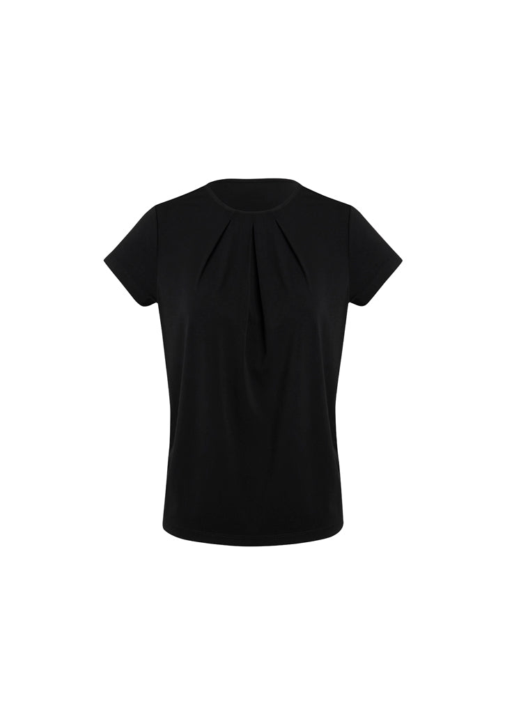 44412 - Biz Corporates - Womens Blaise Short Sleeve Top | Black