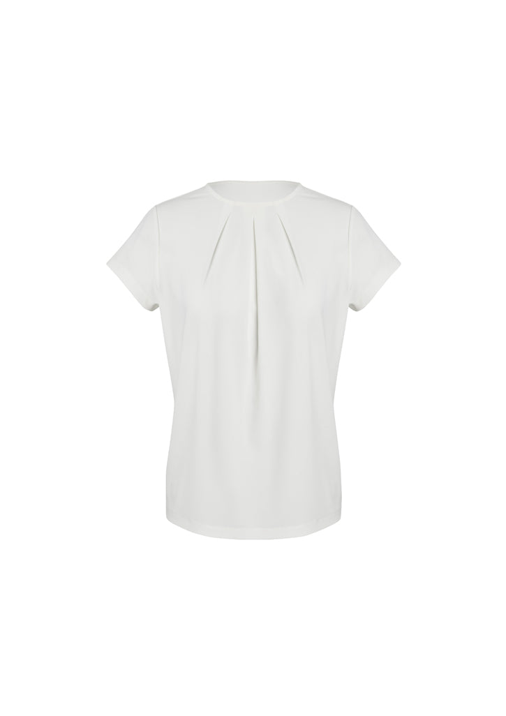 44412 - Biz Corporates - Womens Blaise Short Sleeve Top | Ivory