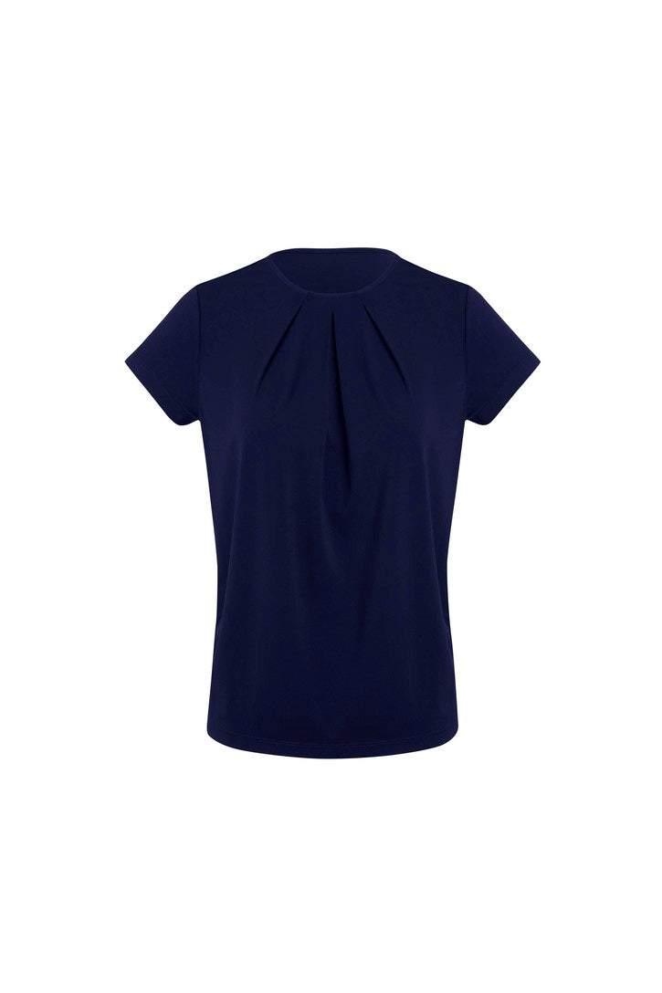 44412 - Biz Corporates - Womens Blaise Short Sleeve Top | Navy