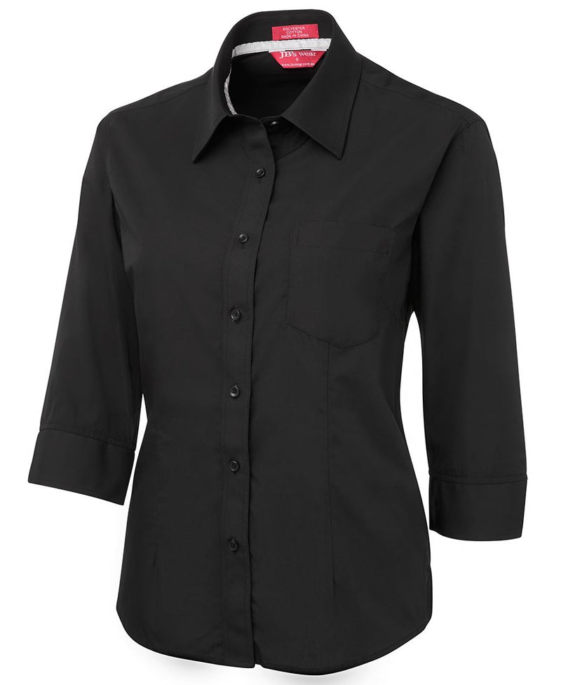 4PCL3 - JBs Wear - Ladies 3/4 Sleeve Contrast Inner Placket Shirt