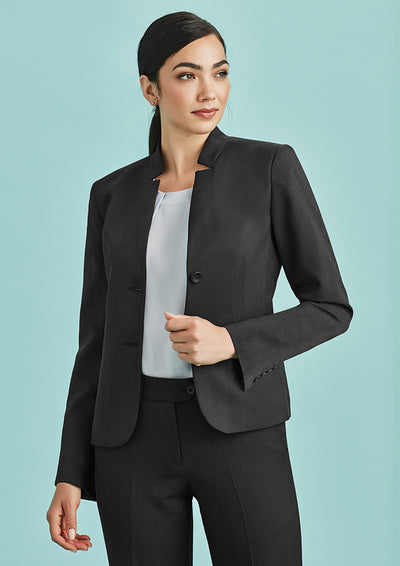 60113 - Biz Corporates - Womens Cool Stretch Short Jacket with Reverse Lapel