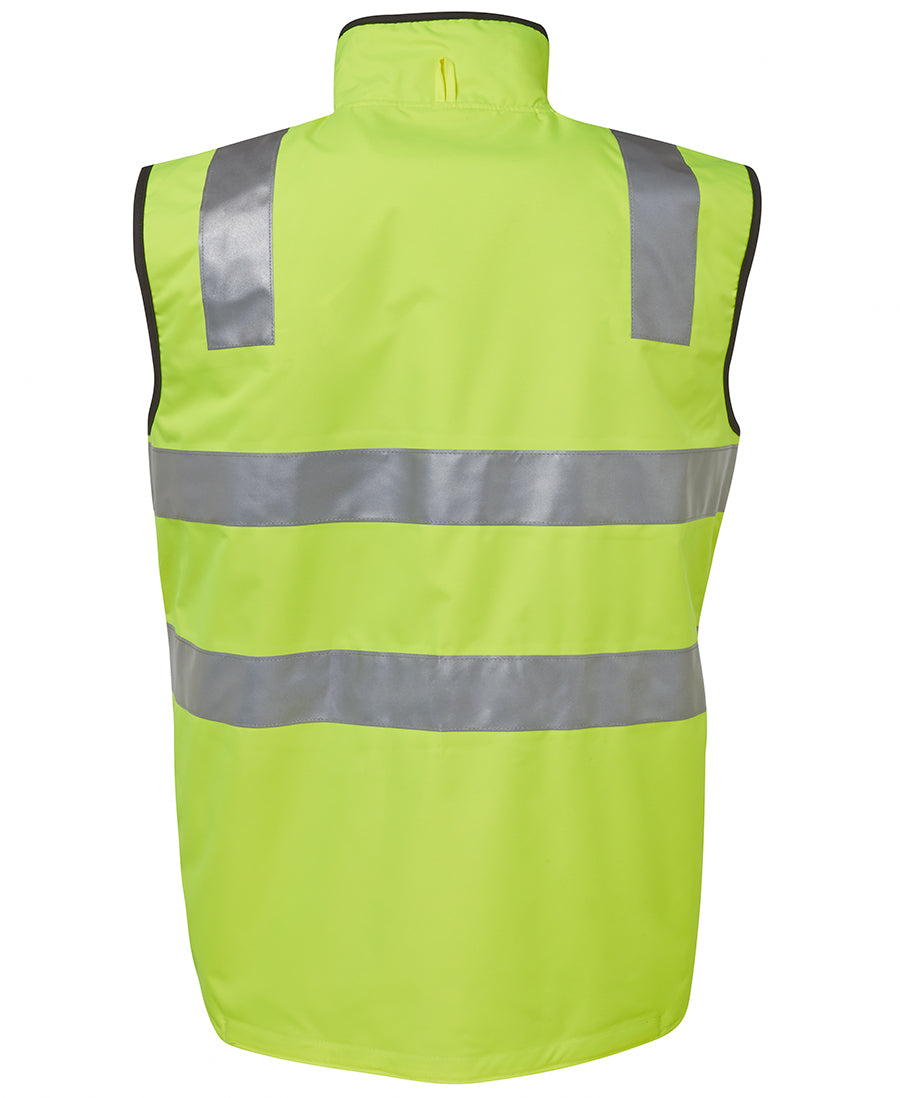 6D4RV - JB's Wear - Hi-Vis Reversible Vest (Day/Night) - Taped - 290g fleece contrast