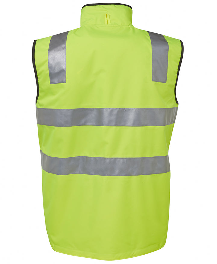 6D4RV - JB's Wear - Hi-Vis Reversible Vest (Day/Night) - Taped - 290g fleece contrast