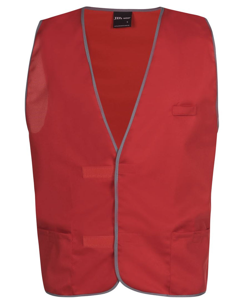 6HFV - Colour Red Vest - velcro fastening