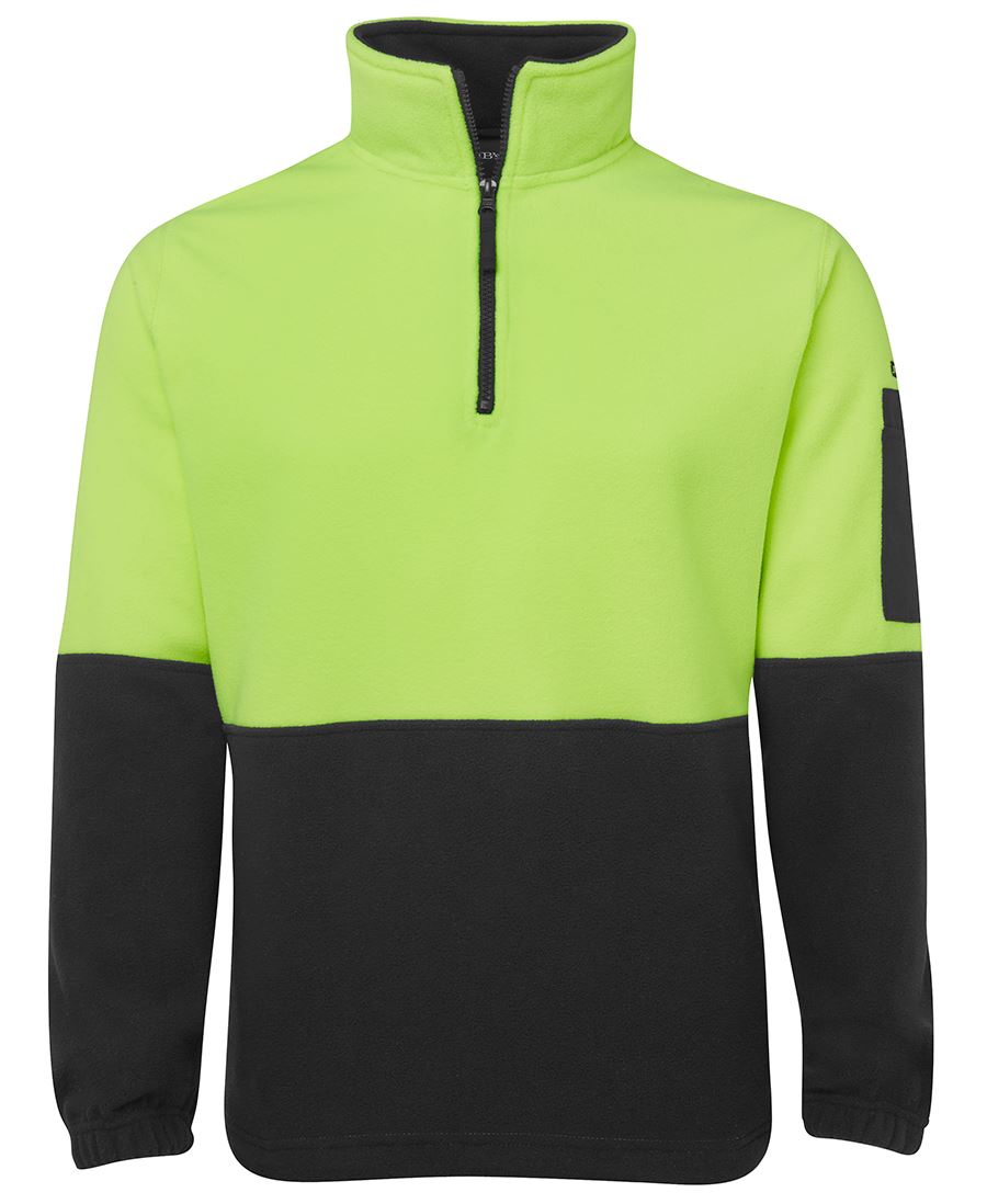 6HVPF - JBs Wear - Hi-Viz 1/2 zip Polar Fleece (Day)