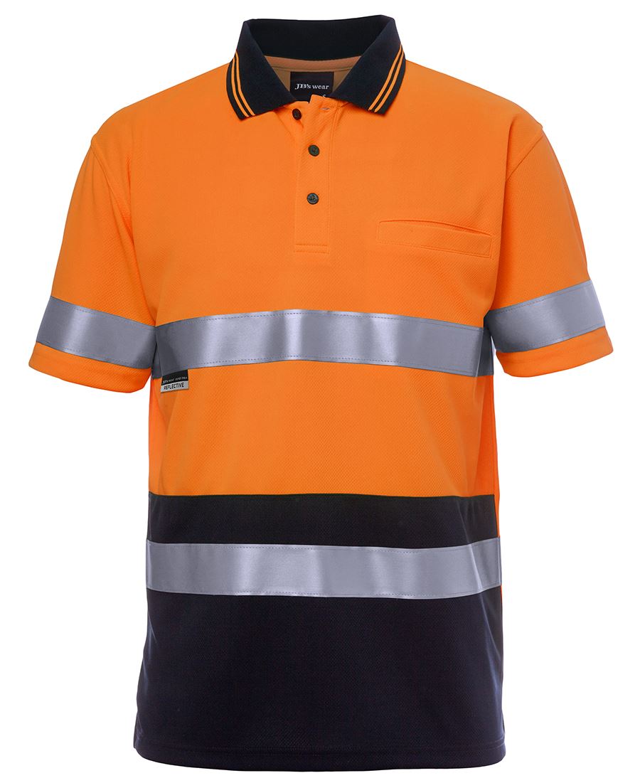 6HVST - JBs Wear - Hi-Viz Traditional Taped Short sleeve Polo