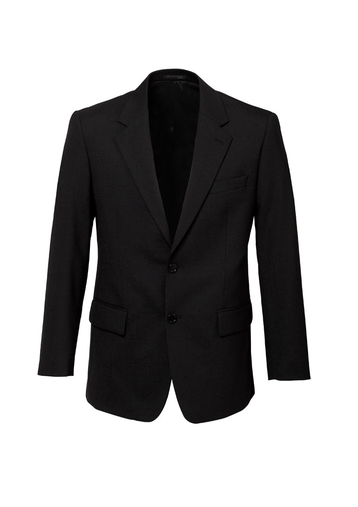 84011 - Biz Corporates - Comfort Wool Stretch Mens Two Button Classic Jacket | Black