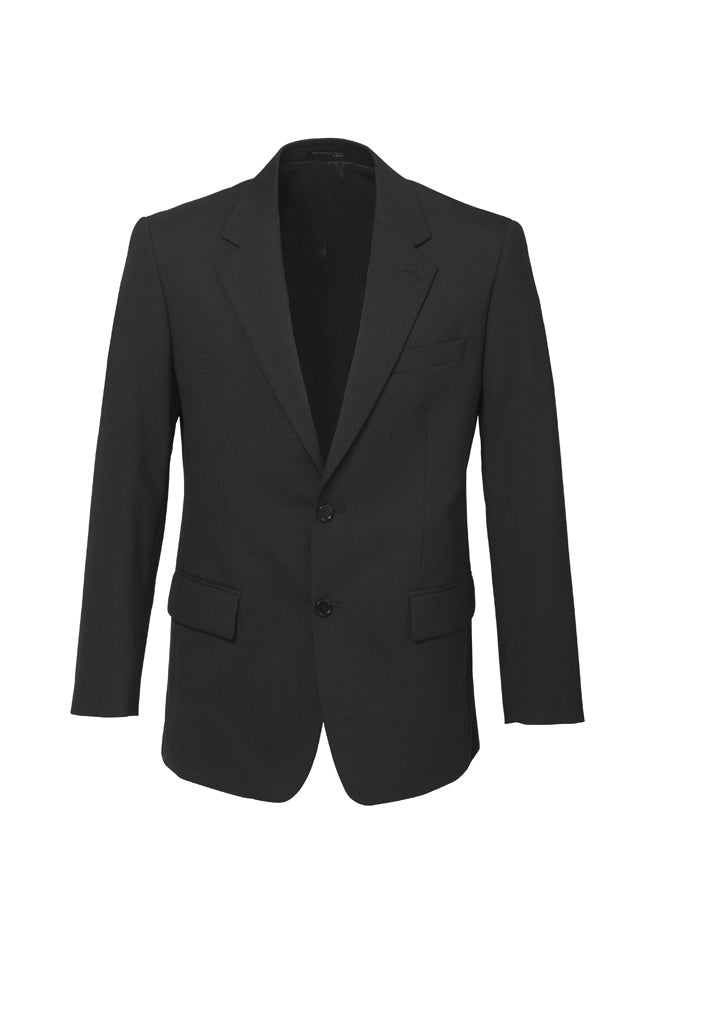 84011 - Biz Corporates - Comfort Wool Stretch Mens Two Button Classic Jacket | Charcoal