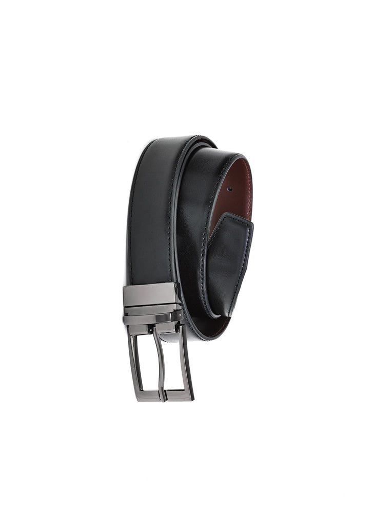 99300 - Biz Corporates - Mens Leather Reversible Belt | Black