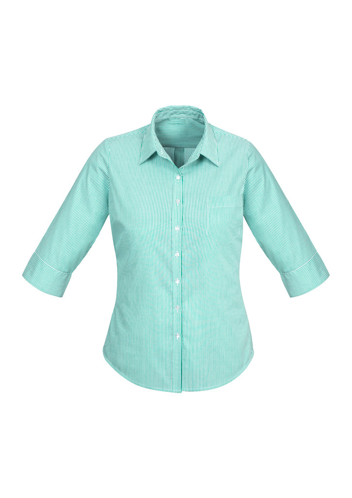 A41011 - Biz Corporates - Womens Advatex Lindsey 3/4 Sleeve Shirt | Dynasty Green