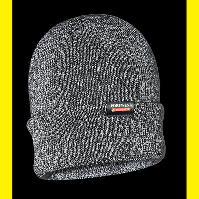 B026 - Portwest - Reflective Knit Beanie with Insulatex Lining.
