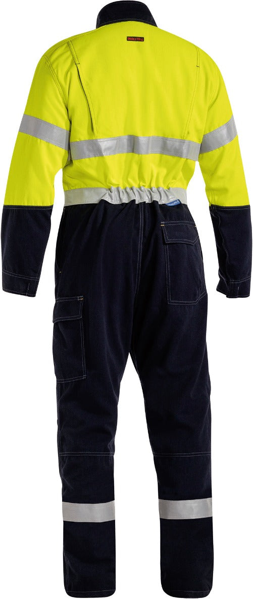 BC8086T - Bisley Tencate Tecasafe® Plus 700 X Taped Two Toned Hi Vis Engineered FR Vented Coverall
