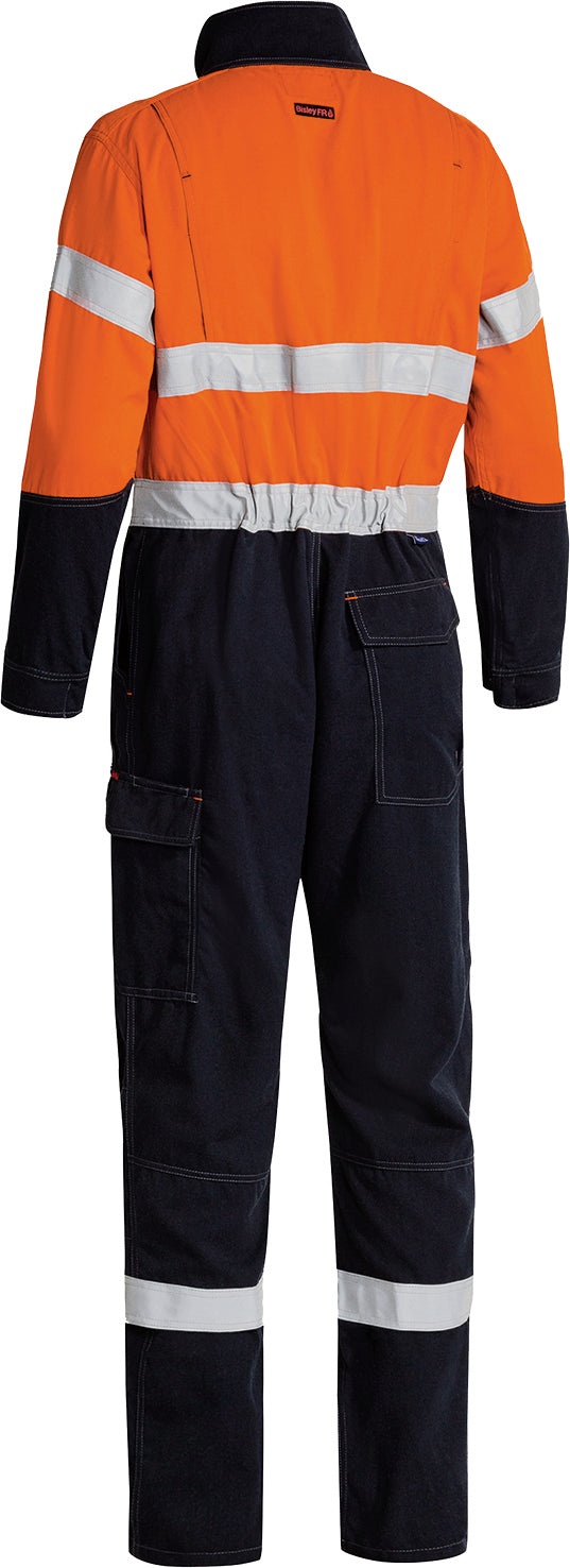 BC8086T - Bisley Tencate Tecasafe® Plus 700 X Taped Two Toned Hi Vis Engineered FR Vented Coverall