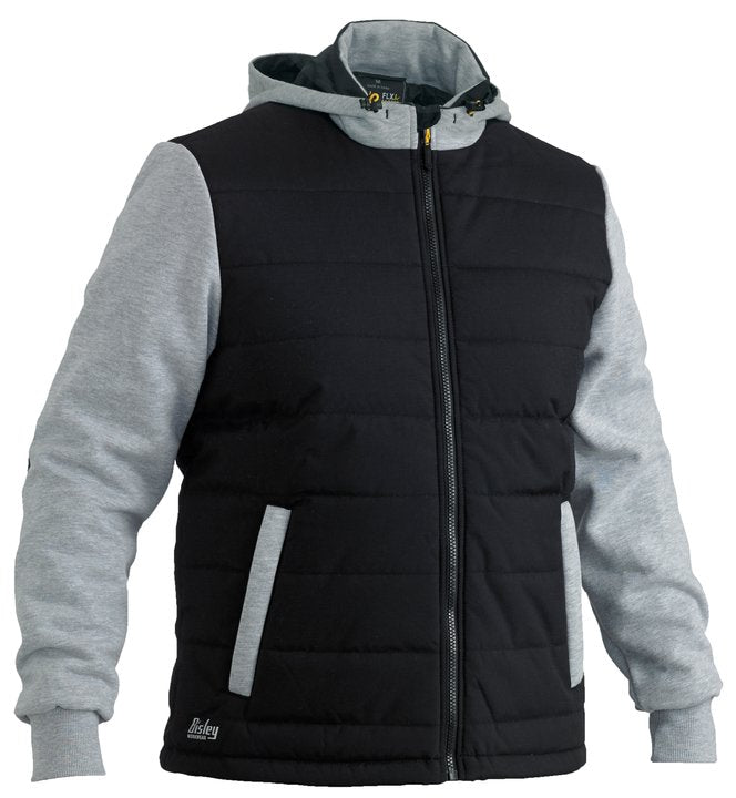 BJ6944 - Bisley - Flx & Move™ Contrast Puffer Fleece Hooded Jacket