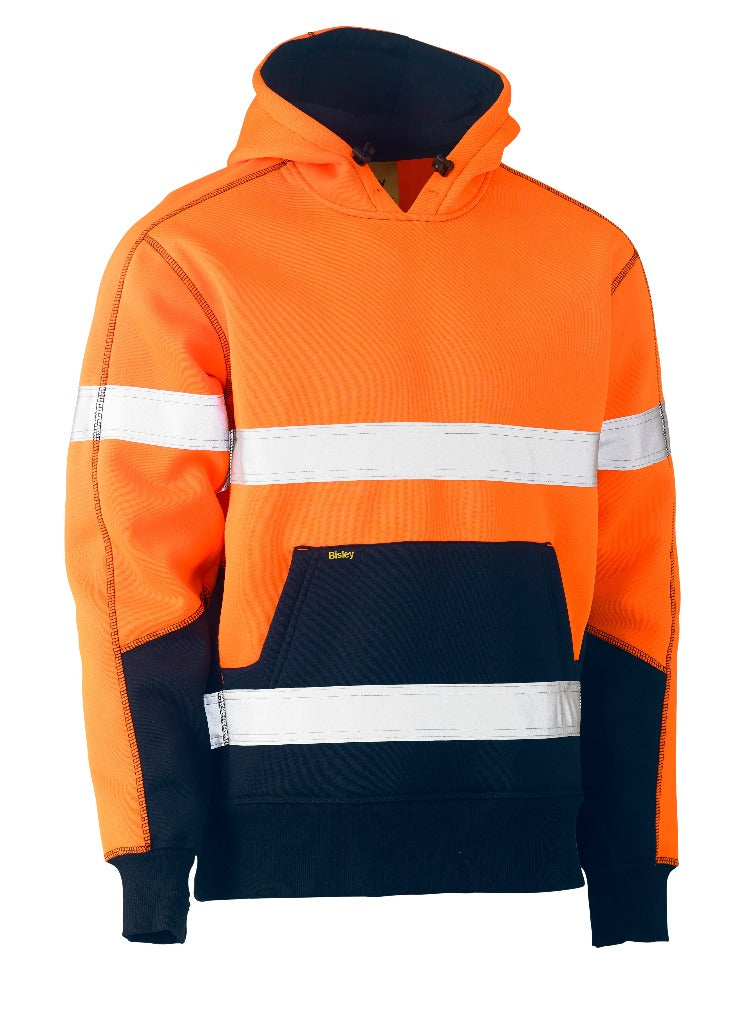 BK6619T - Bisley - Hi-Viz Taped Pullover Hoodie (Day & NIGHT) 300g