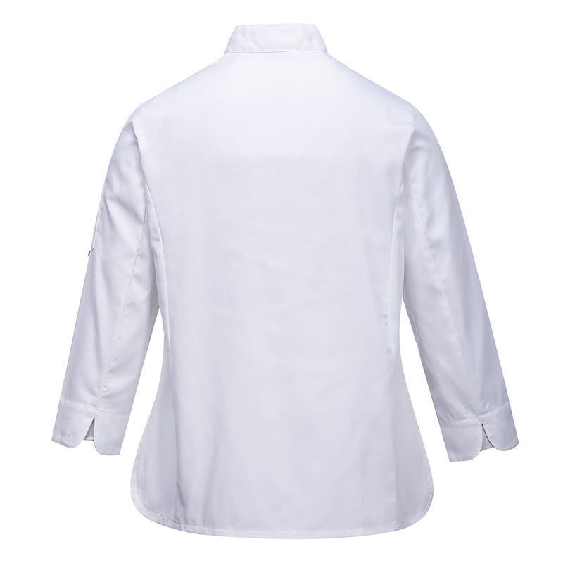 C837 - Portwest - Rachel Ladies Chefs Jacket Long Sleeve
