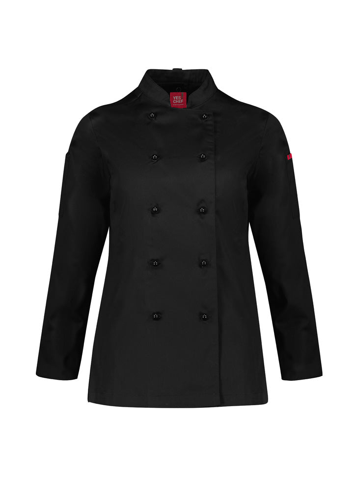 CH230LL - Biz Collection - Al Dente Womens Chef Jacket | Black