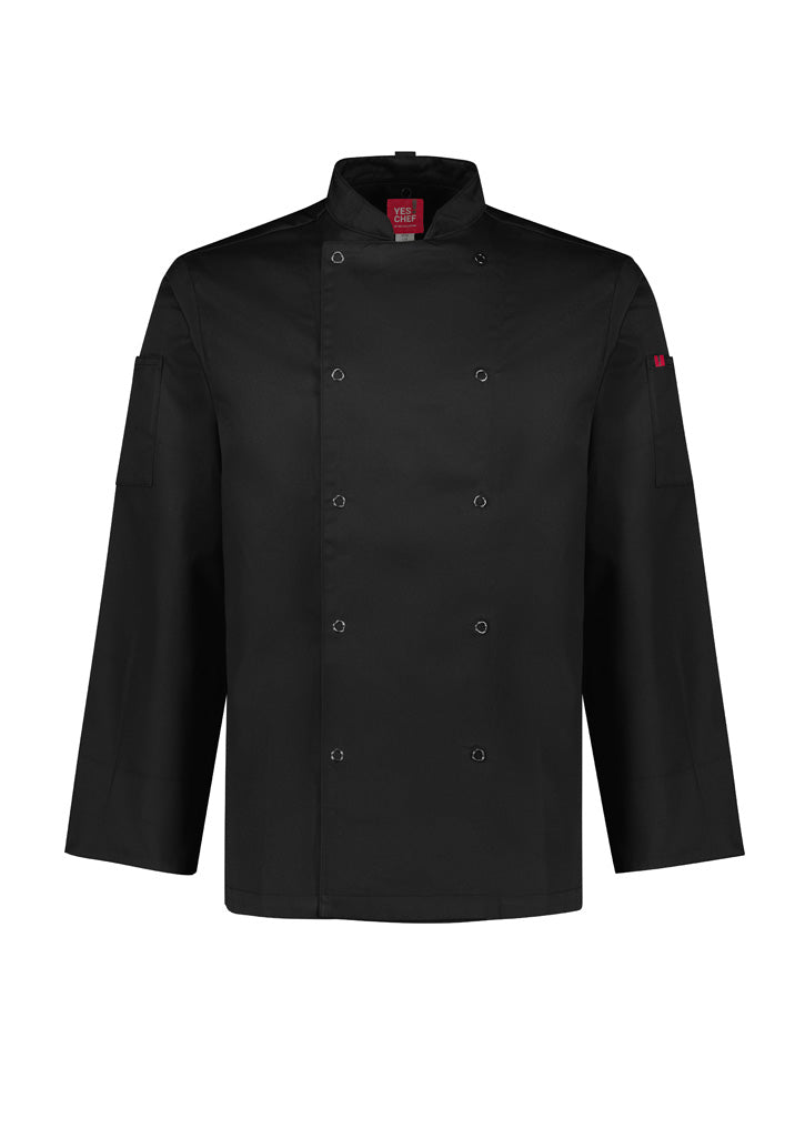 CH232ML - Biz Collection - Zest Mens L/S Chefs Jacket | Black