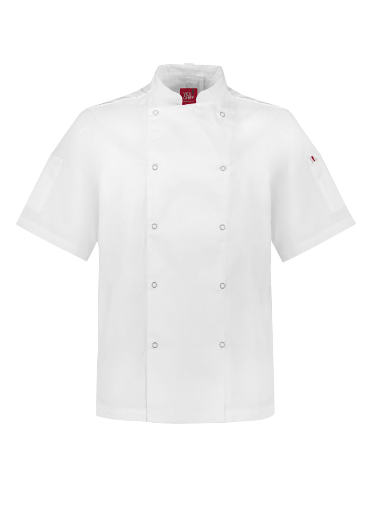 CH232MS - Biz Collection - Zest Mens S/S Chef Jacket | White