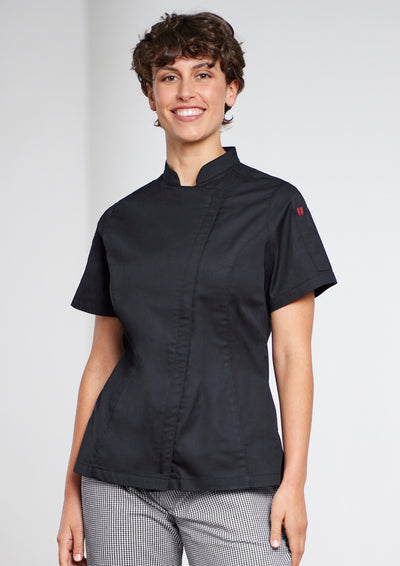 CH330LS - Biz Collection - Alfresco Womens Short Sleeve Chef Jacket