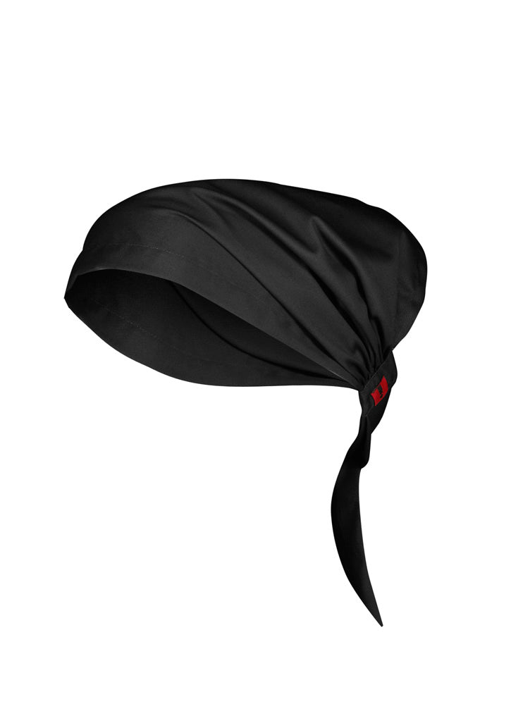 Ch331 - Biz Collection - Twist Chef Bandana | Black