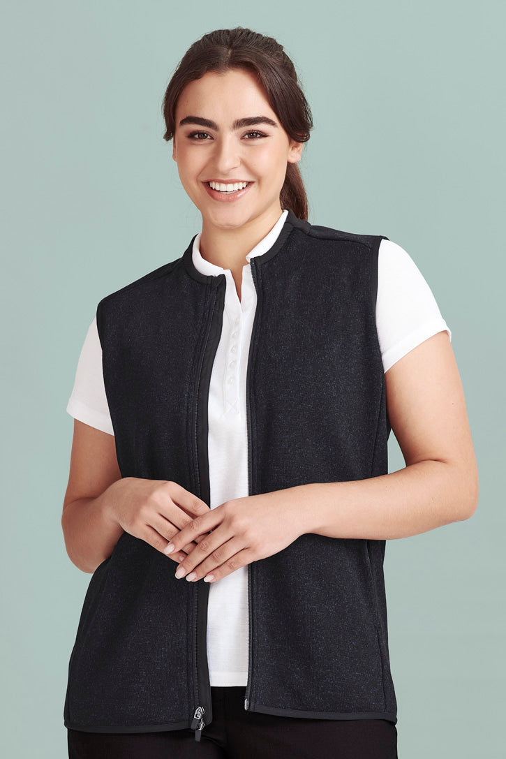 CO343LV - Biz Care - NOVA Womens Knit Vest | Navy Marle