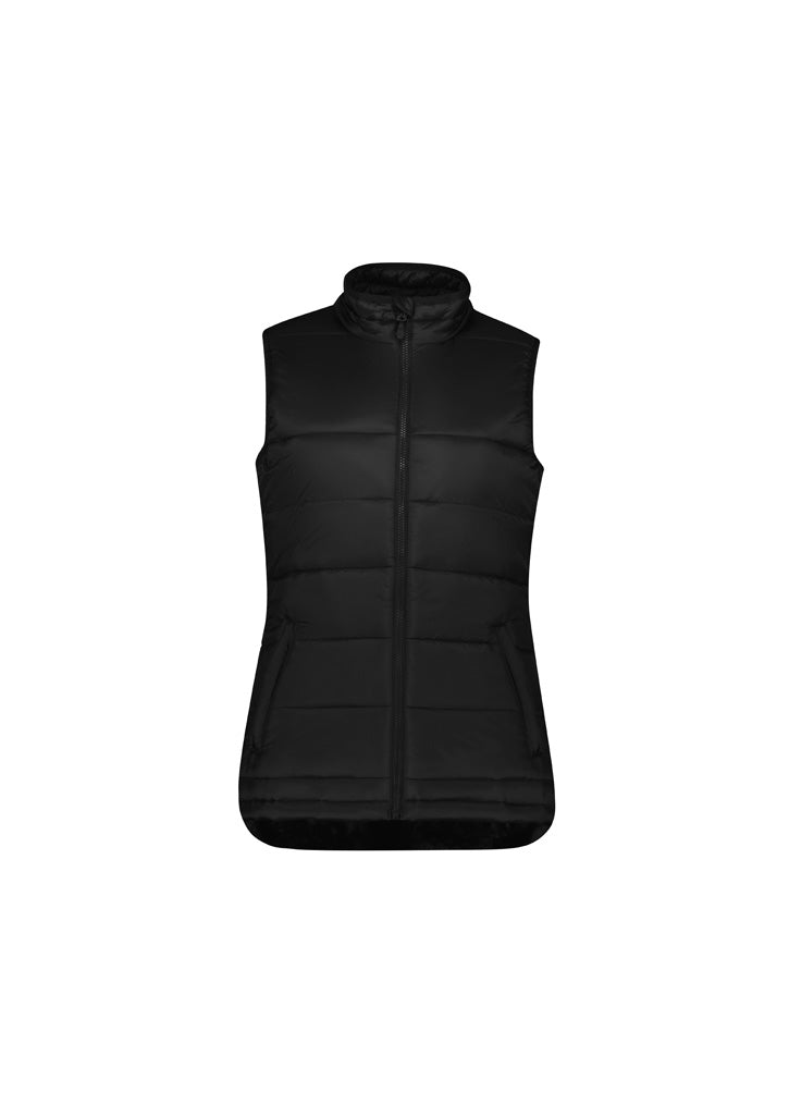 J211L - Biz Collection - Alpine Ladies Puffer Vest | Black