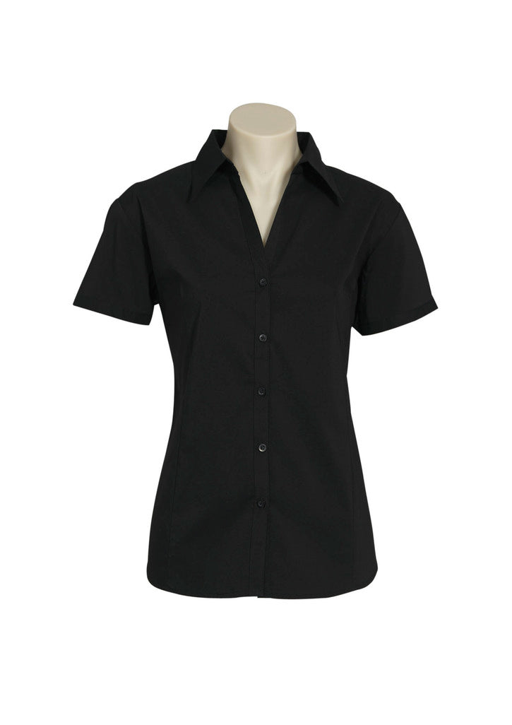 LB7301 - Biz Collection - Womens Metro Short Sleeve Shirt | Black