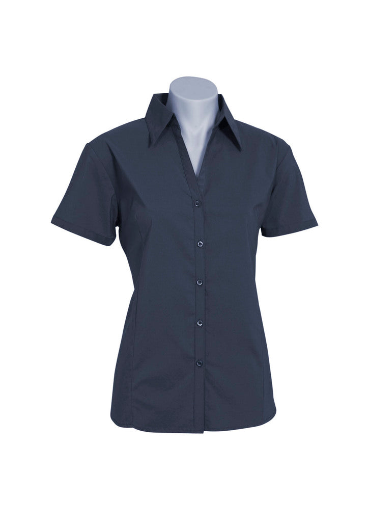 LB7301 - Biz Collection - Womens Metro Short Sleeve Shirt | Charcoal