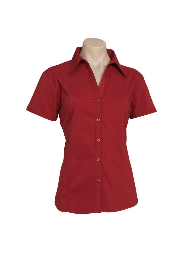 LB7301 - Biz Collection - Womens Metro Short Sleeve Shirt | Cherry