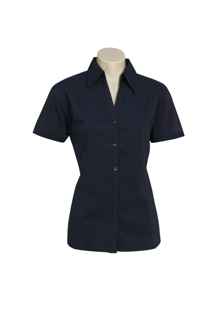 LB7301 - Biz Collection - Womens Metro Short Sleeve Shirt | Navy