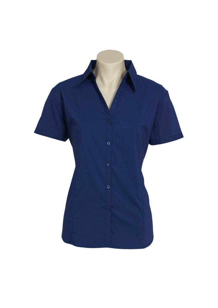 LB7301 - Biz Collection - Womens Metro Short Sleeve Shirt | Royal