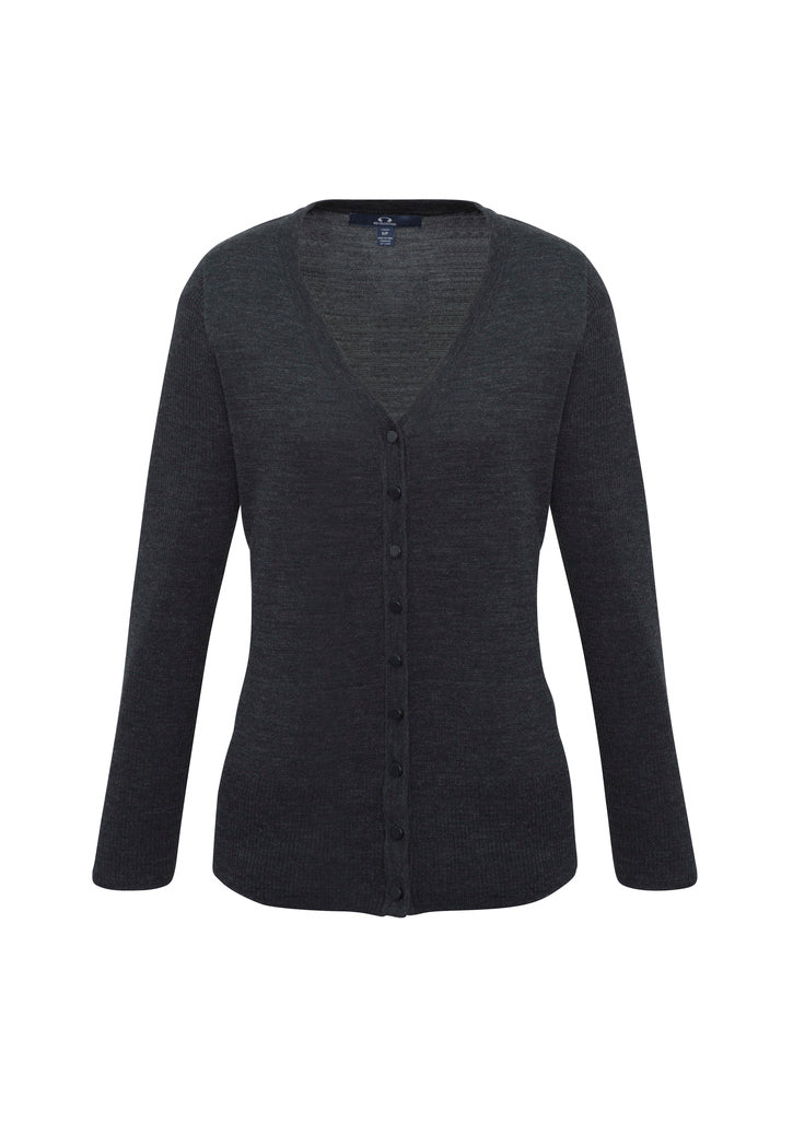 LC417L - Biz Collection - Womens Milano Cardigan | Charcoal