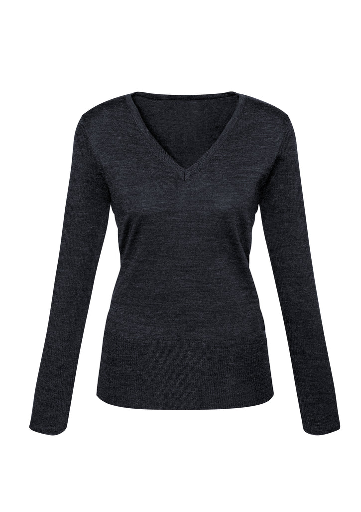 LP618L - Biz Collection - Ladies Milano Pullover | Charcoal