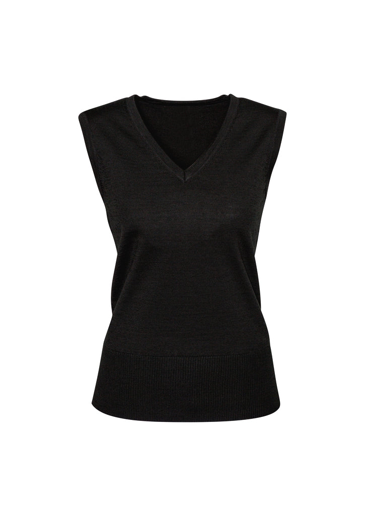 LV619L - Biz Care - Milano Womens Vest | Black