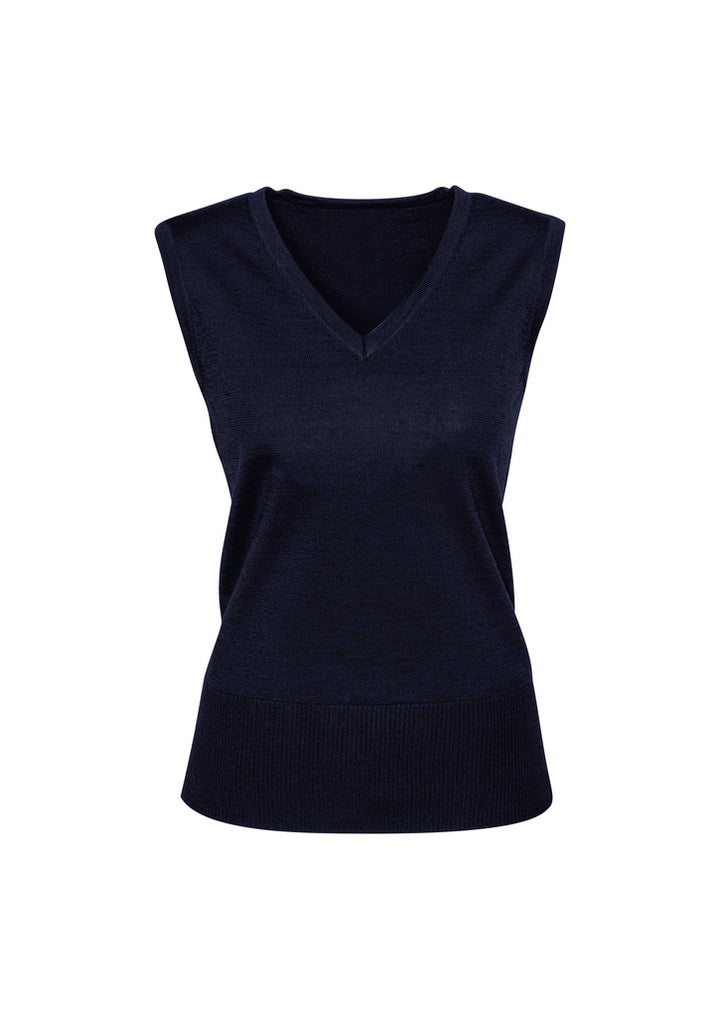 LV619L - Biz Care - Milano Womens Vest | Navy