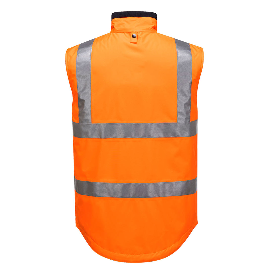 MV214 - Prime Mover - Hi-Vis Reversible Polar Fleece Vest (Day/Night) - Taped