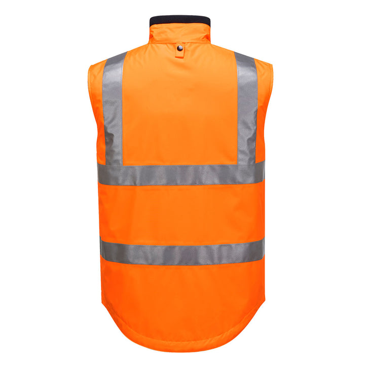 MV214 - Prime Mover - Hi-Vis Reversible Polar Fleece Vest (Day/Night) - Taped