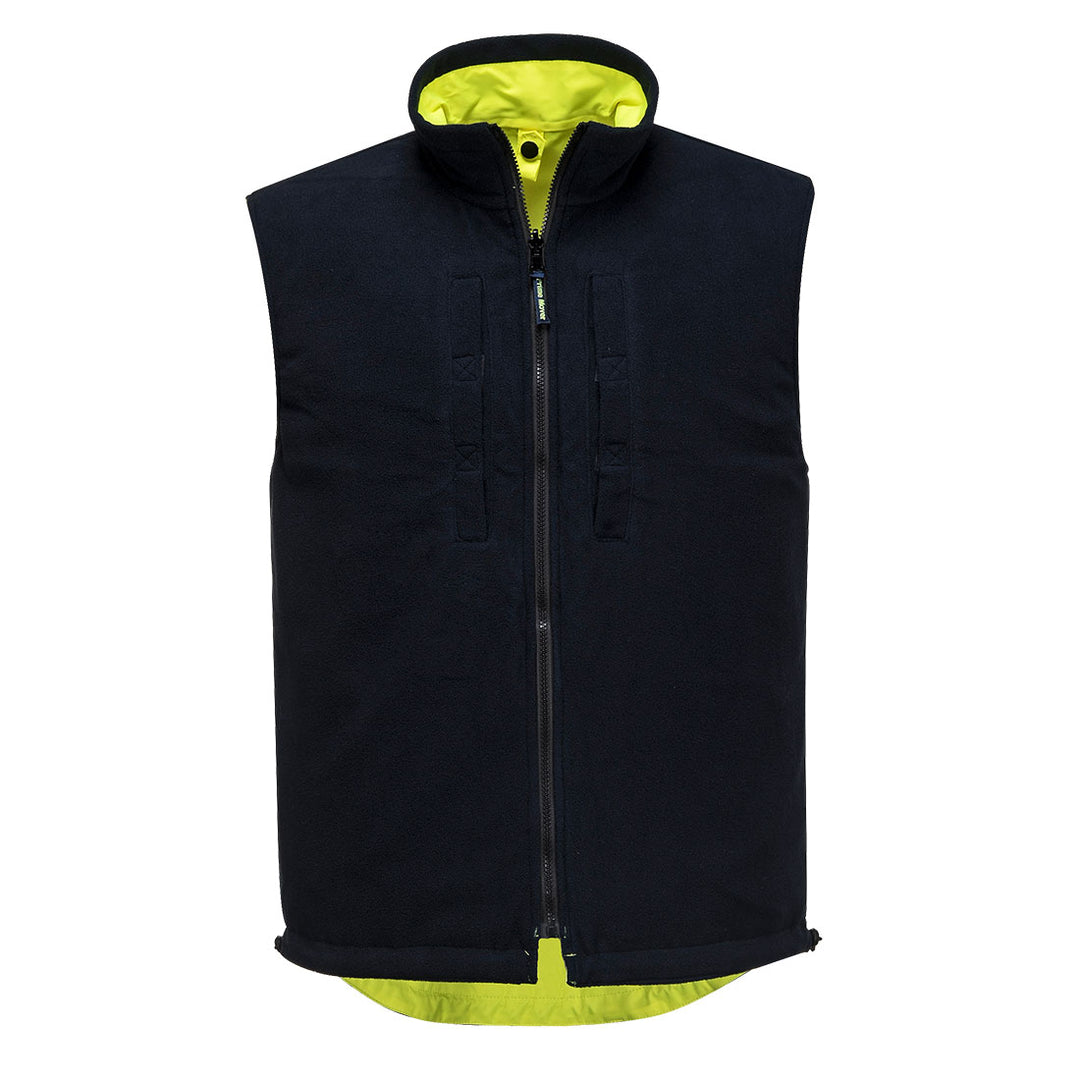 MV214 - Prime Mover - Hi-Vis Reversible Polar Fleece Vest (Day/Night) - Taped