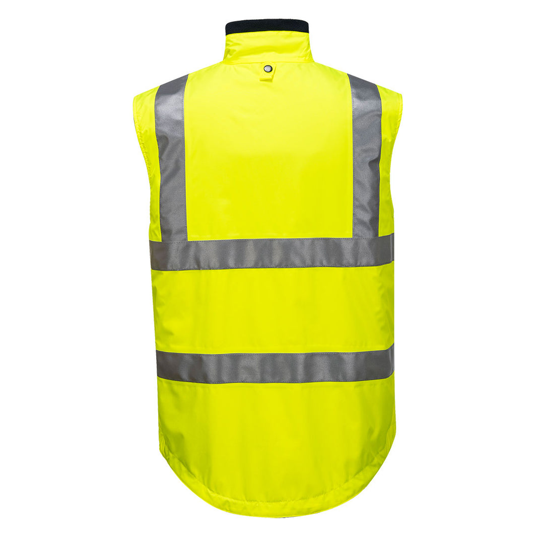MV214 - Prime Mover - Hi-Vis Reversible Polar Fleece Vest (Day/Night) - Taped
