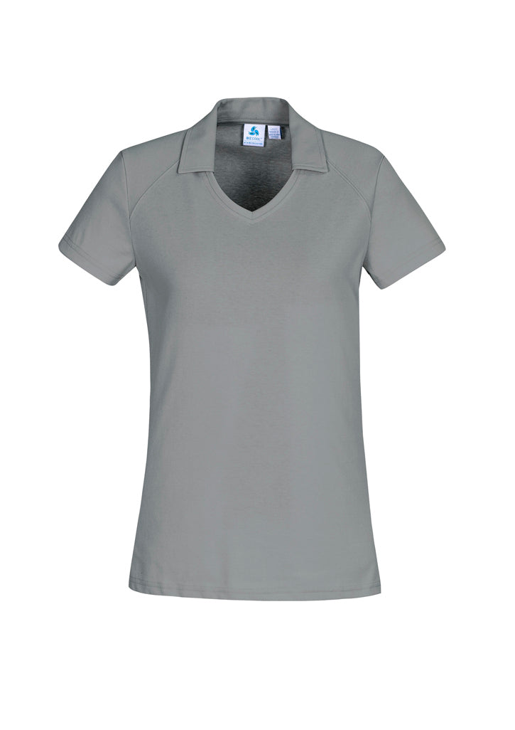 P011LS - Biz Collection - Womens Byron Short Sleeve Polo | Silver