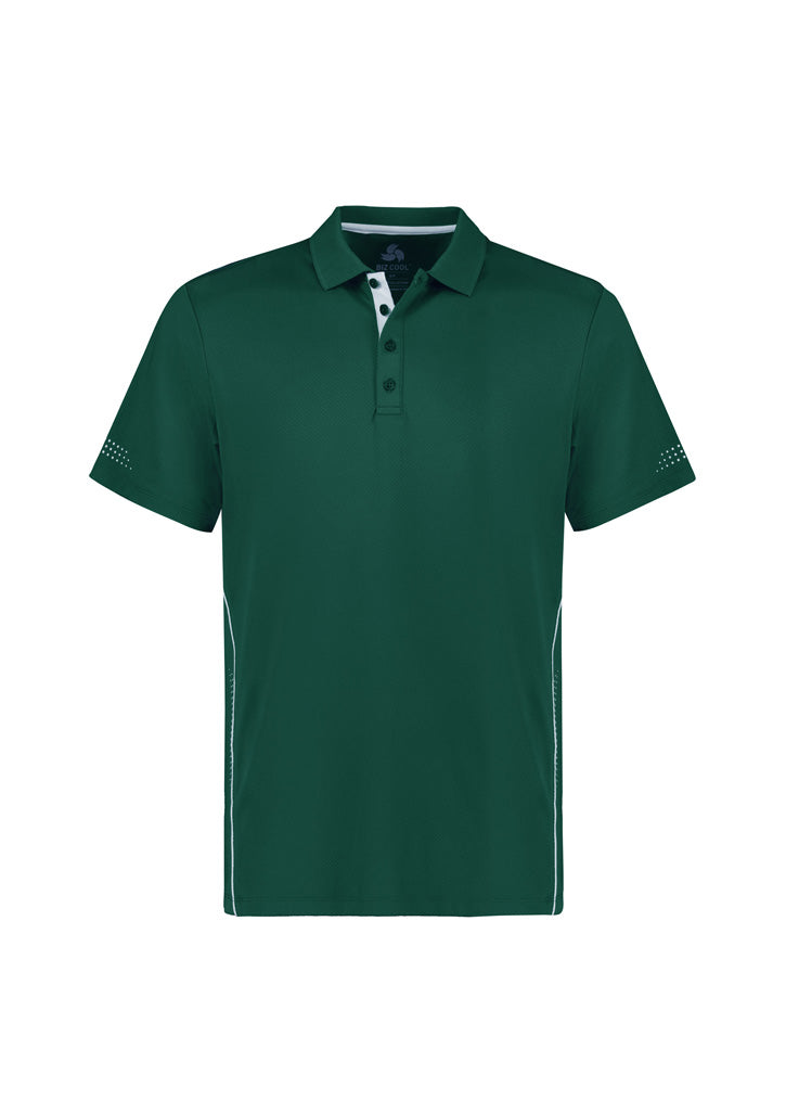 P200MS - Biz Collection - Balance Mens Polo | Forest/White