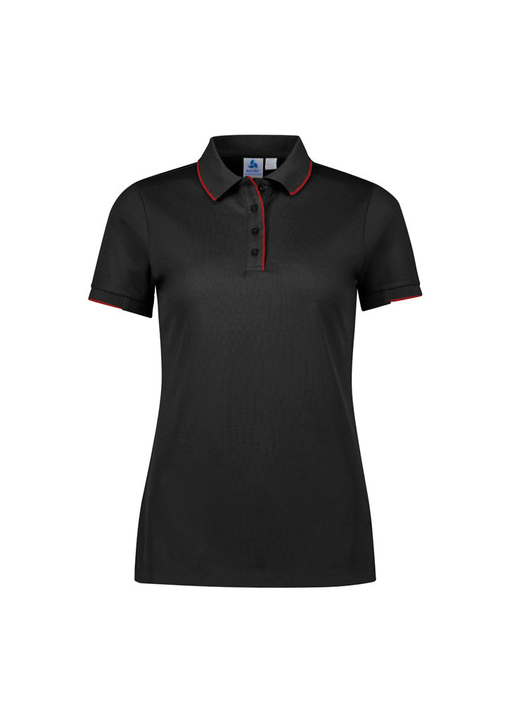 P313LS - Biz Collection - Focus Womens Polo | Black/Red